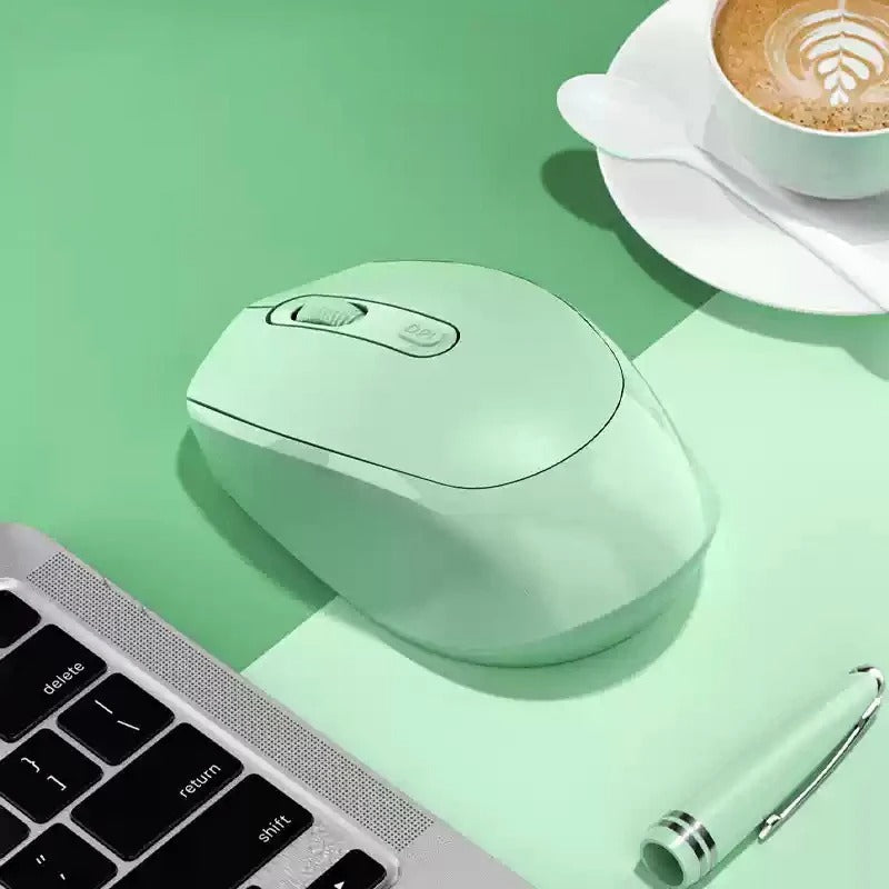 souris sans fil axis vert