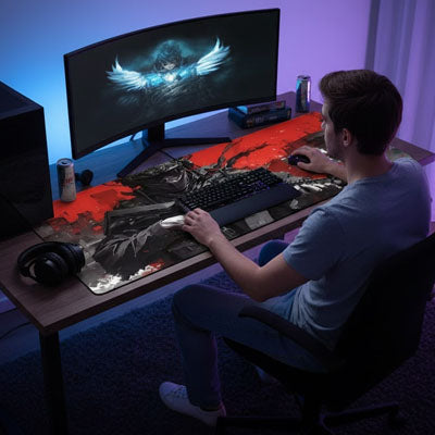 tapis de souris xxl nursery control protège bureau