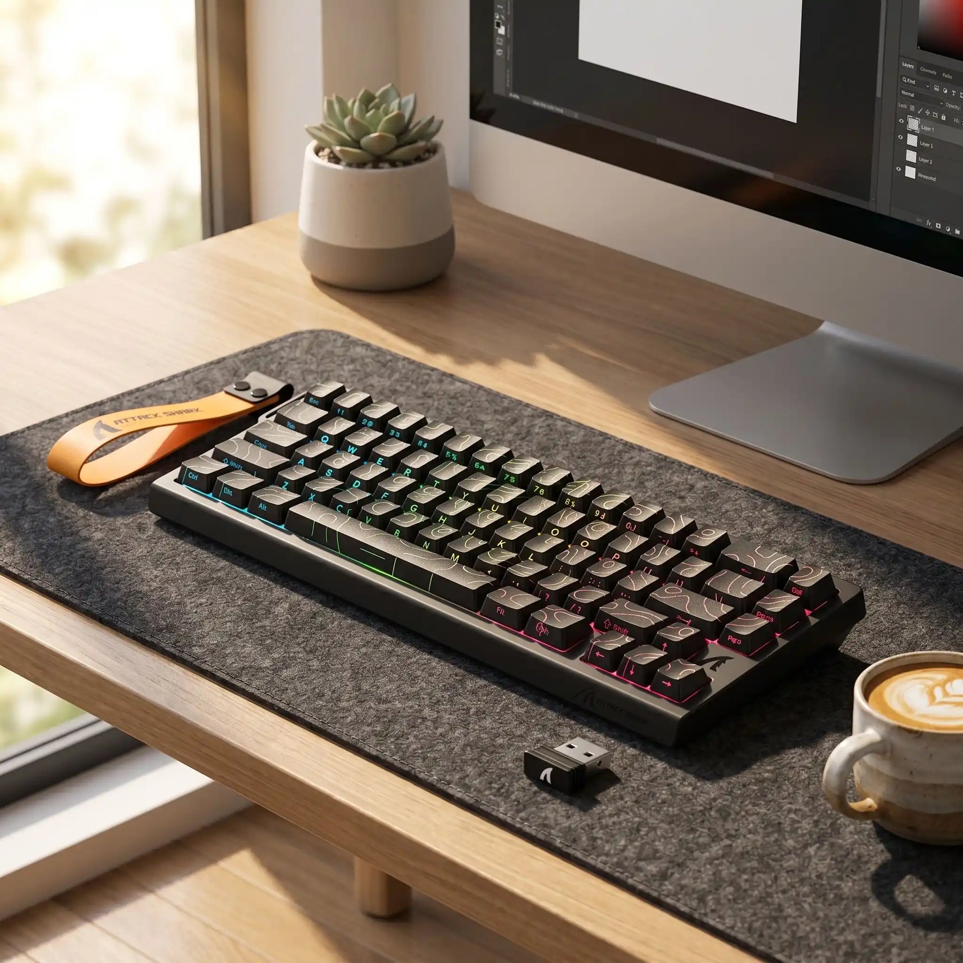 clavier gamer GNKeyforge Noir
