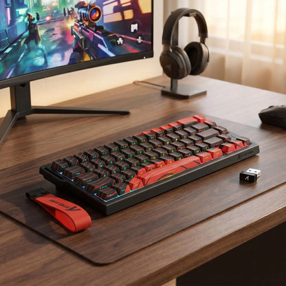 clavier gamer GNKeyforge rouge