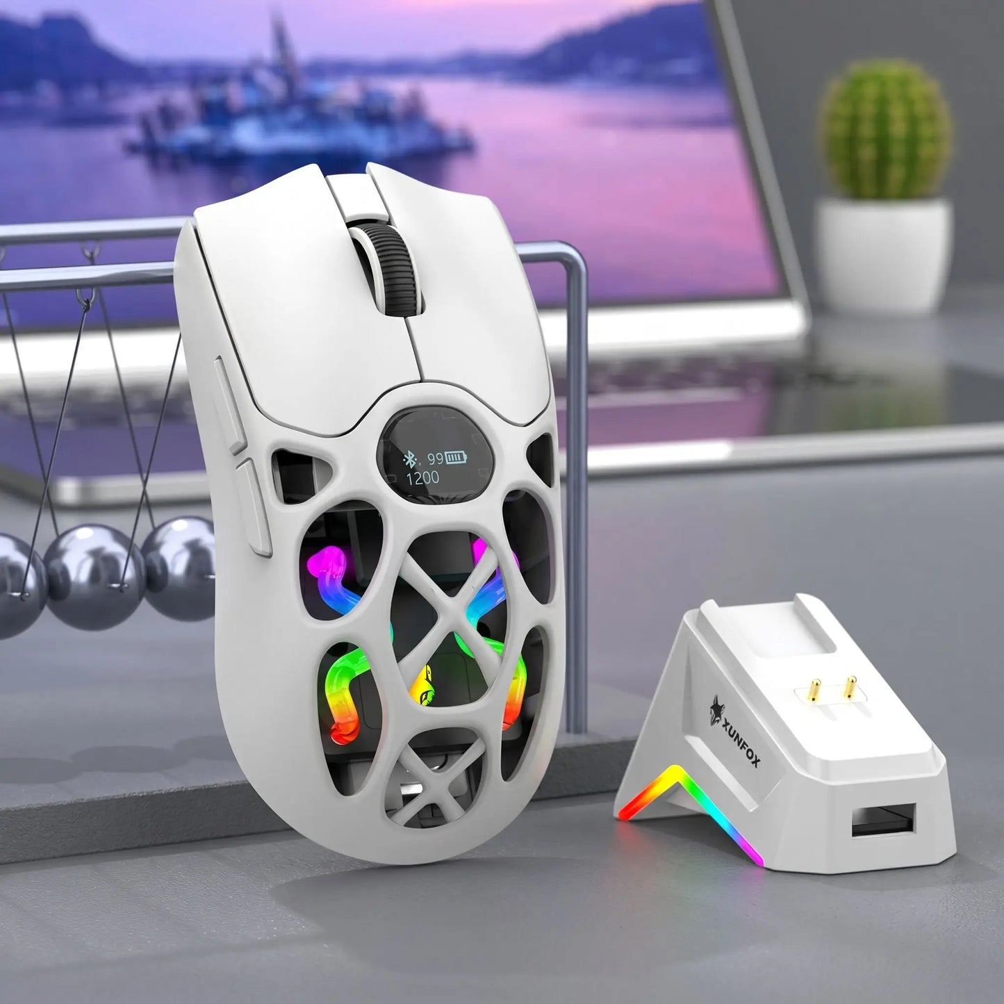 Souris gamer kareex rechargeable-2
