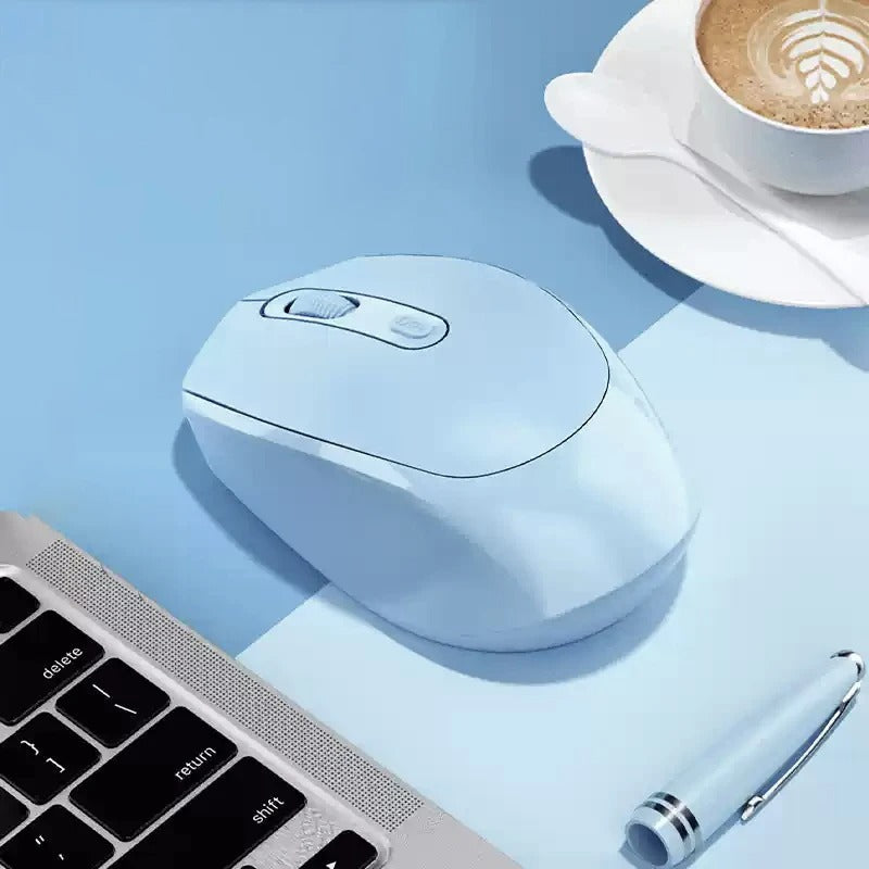 souris sans fil axis bleu