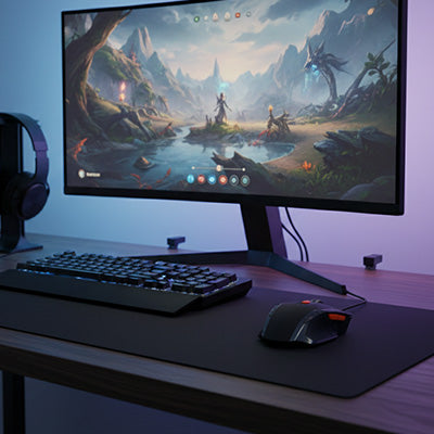 souris sans fil gamer QILYX accent orange