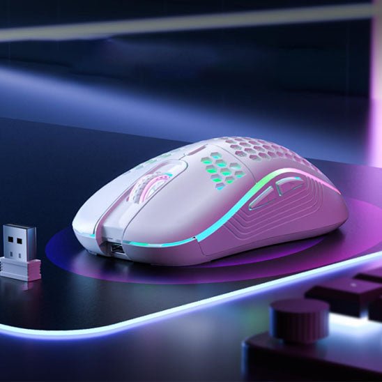 souris sans fil gamer exoma violet