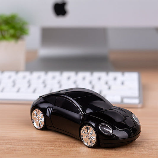 souris sans fil nibex forme voiture noire
