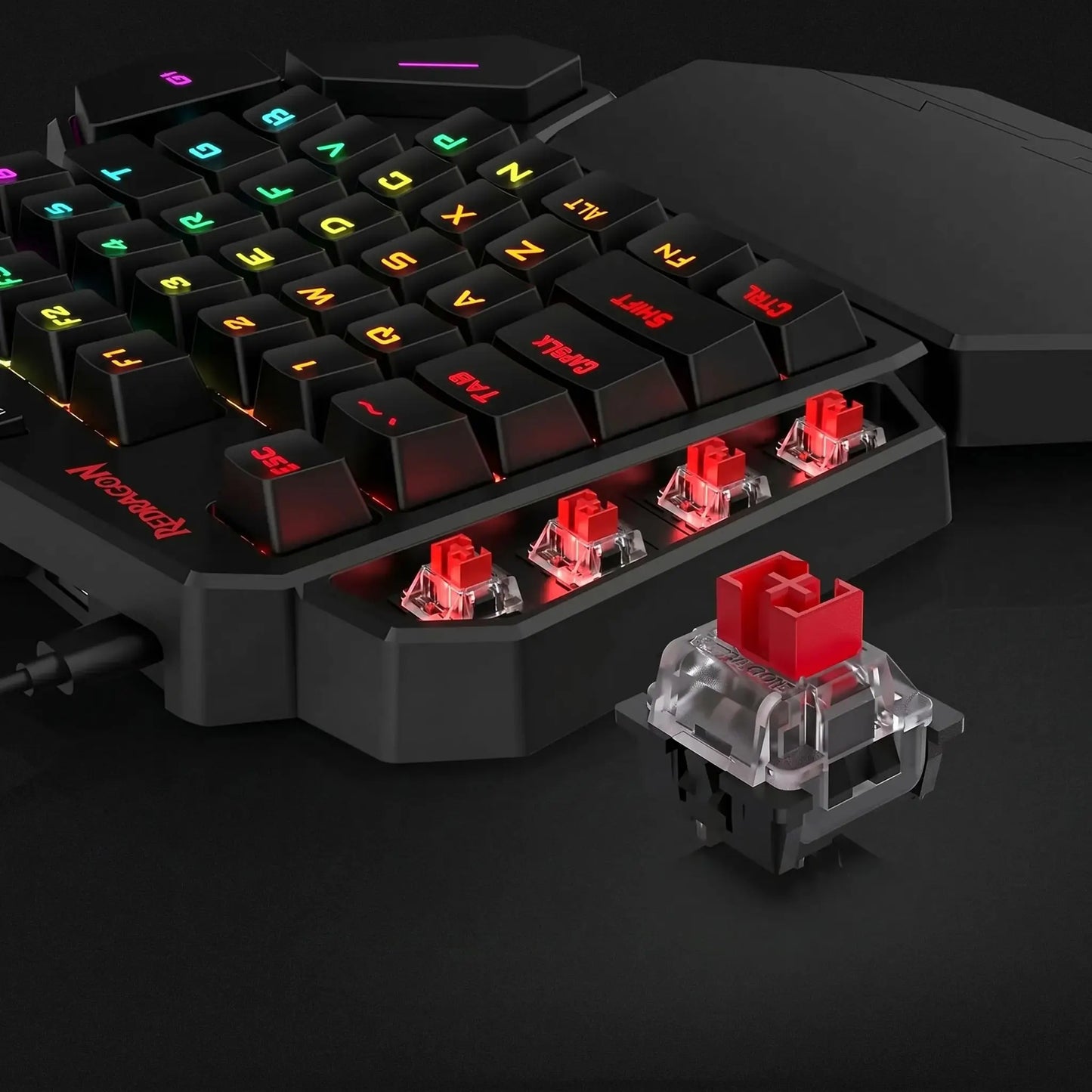 clavier gamer GN Redragon changement interrupteur facile
