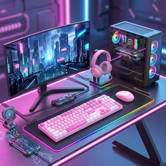 clavier gamer et souris GN Sakura setup gaming