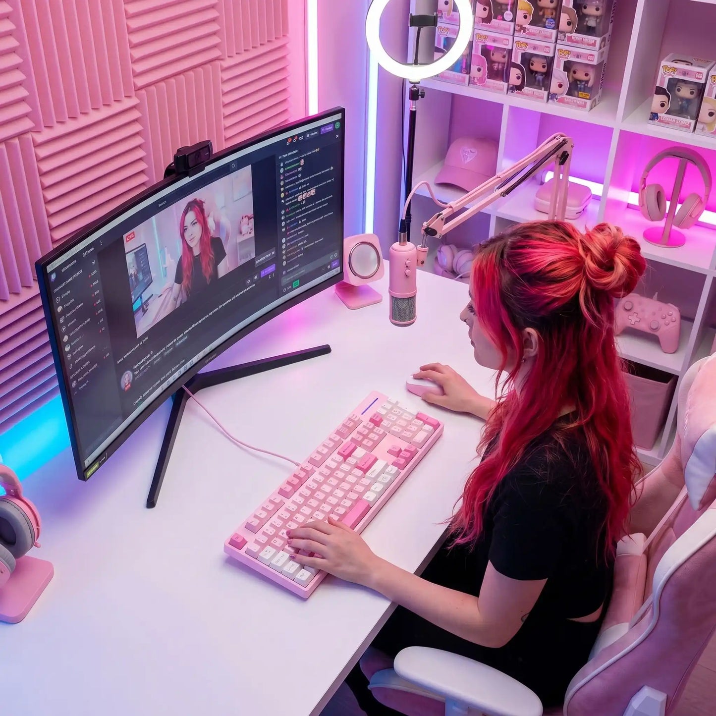clavier gamer et souris GN Sakura streaming