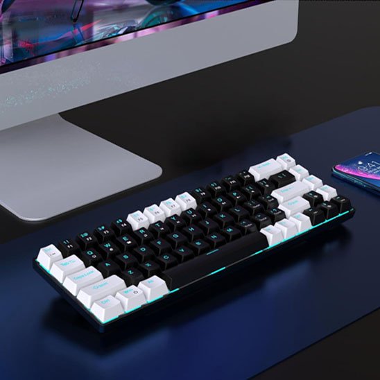 Clavier gamer SproutX Blanc et Noir