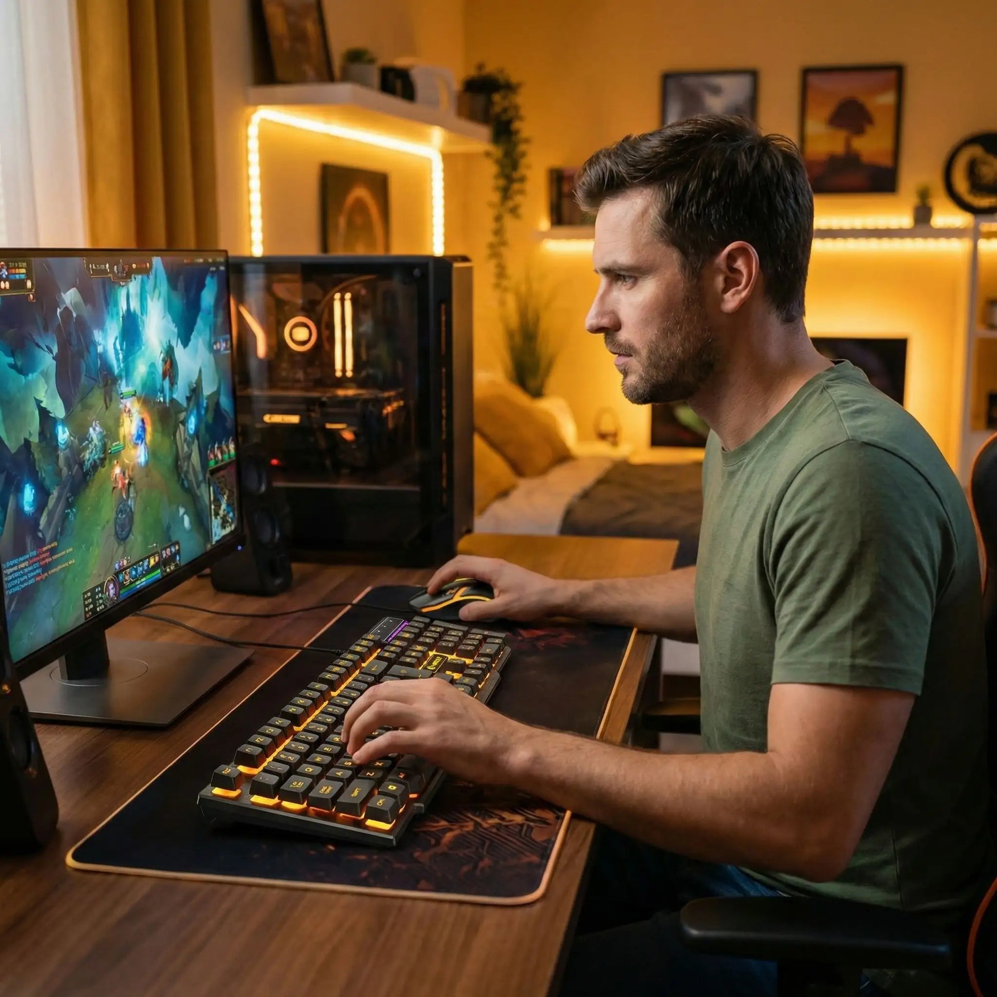 Clavier et souris gamer Rootboard  gaming
