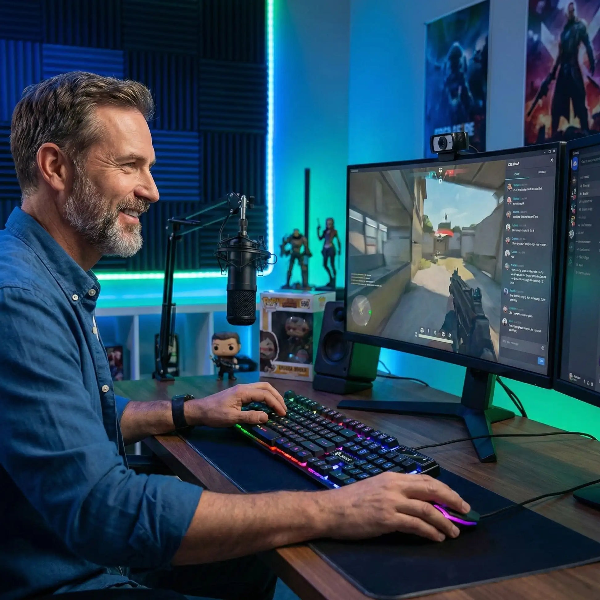 Clavier et souris gamer Rootboard  streaming