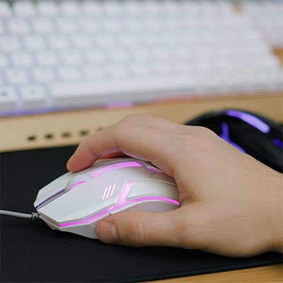 Souris filaire QOREXIA éclairage RBG