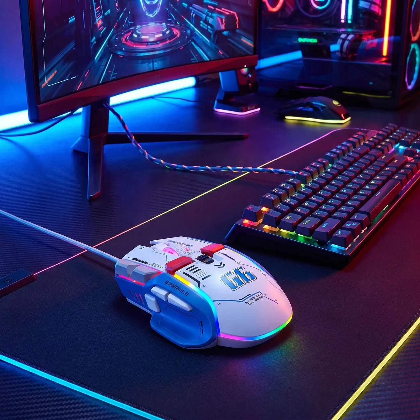 souris gamer filaire G6Robot  setup gaming