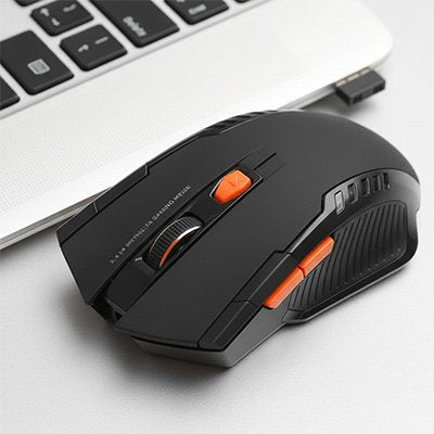 Souris sans fil gamer QILYX​ accent orange