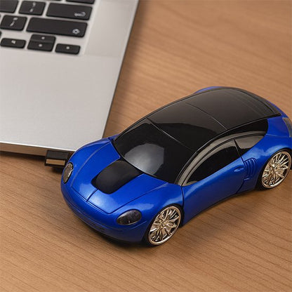 Souris sans fil NIBEX voiture bleue