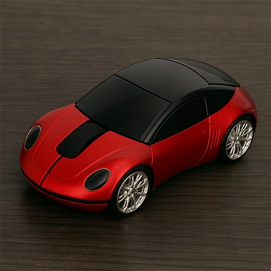 Souris sans fil NIBEX voiture rouge