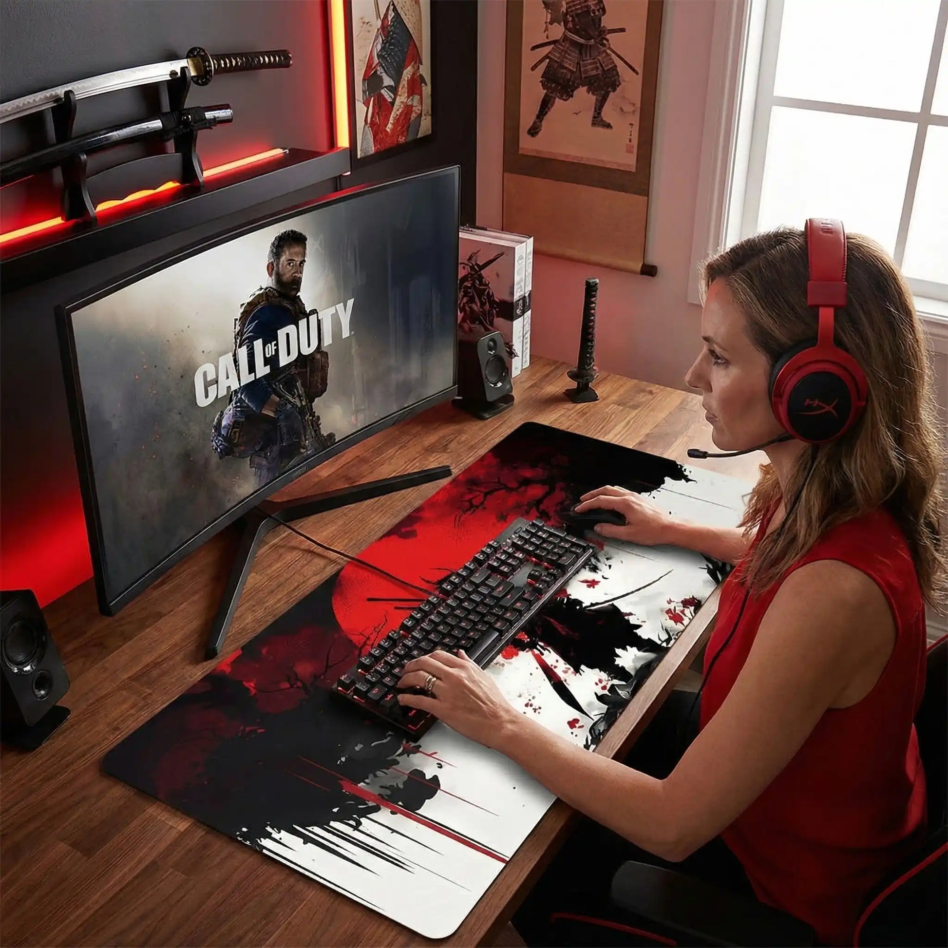 tapis de souris GN Samouraï femme gamer