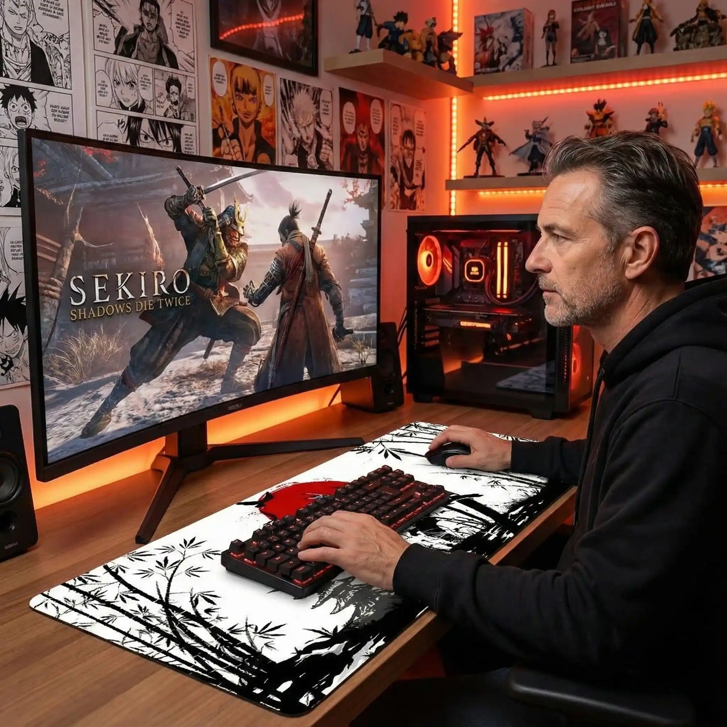 tapis de souris GN Samouraï homme gamer