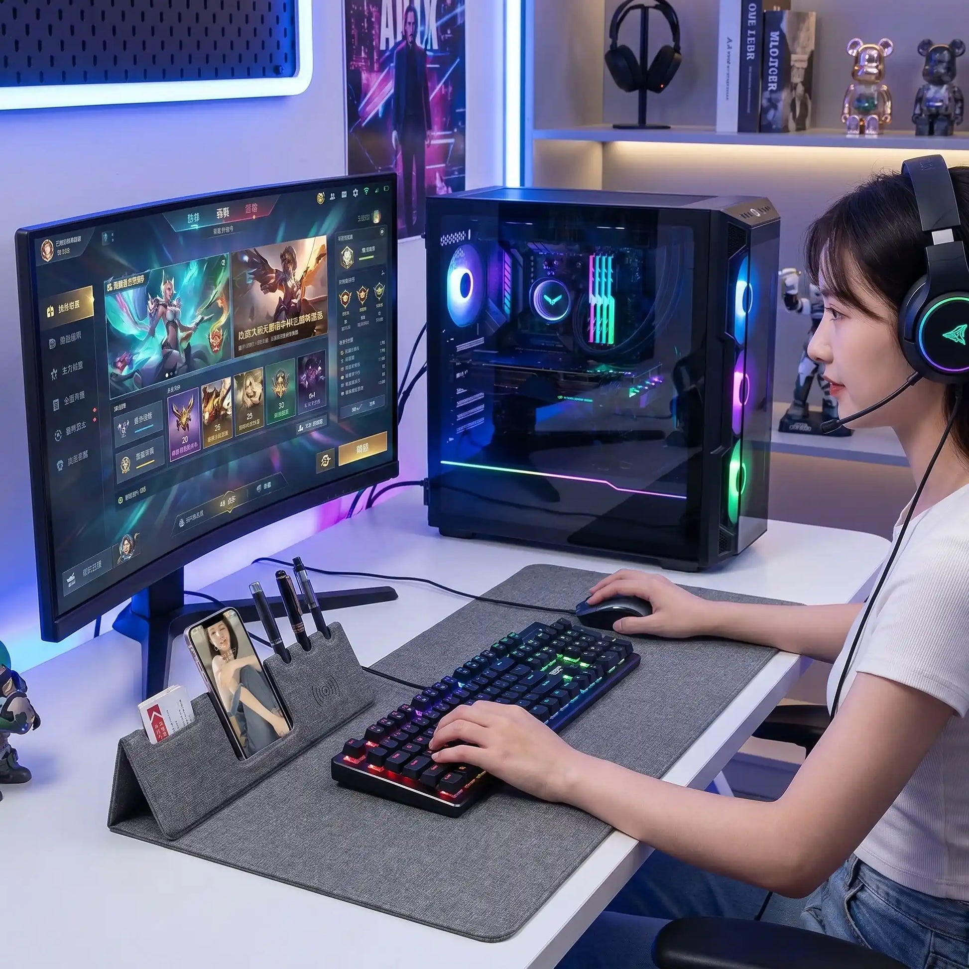 tapis de souris induction Reflexia gaming