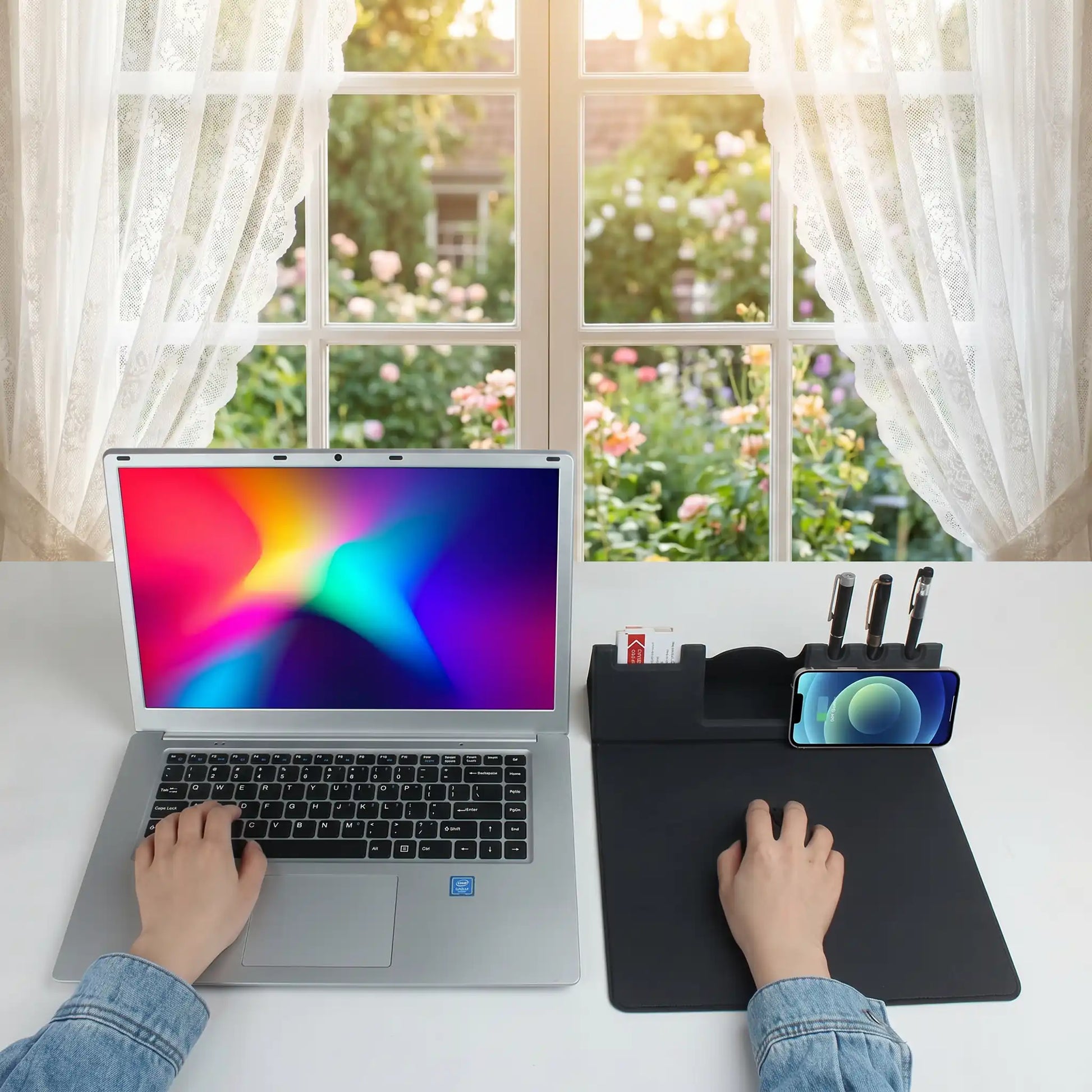 tapis de souris induction Reflexia rangement de bureau